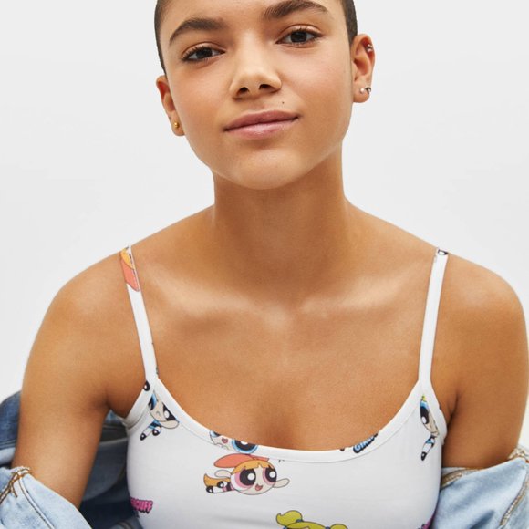 NWOT Bershka Powerpuff Girl Bodysuit size Large - Picture 2 of 7